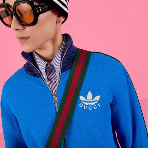 adidas x Gucci viscose zip